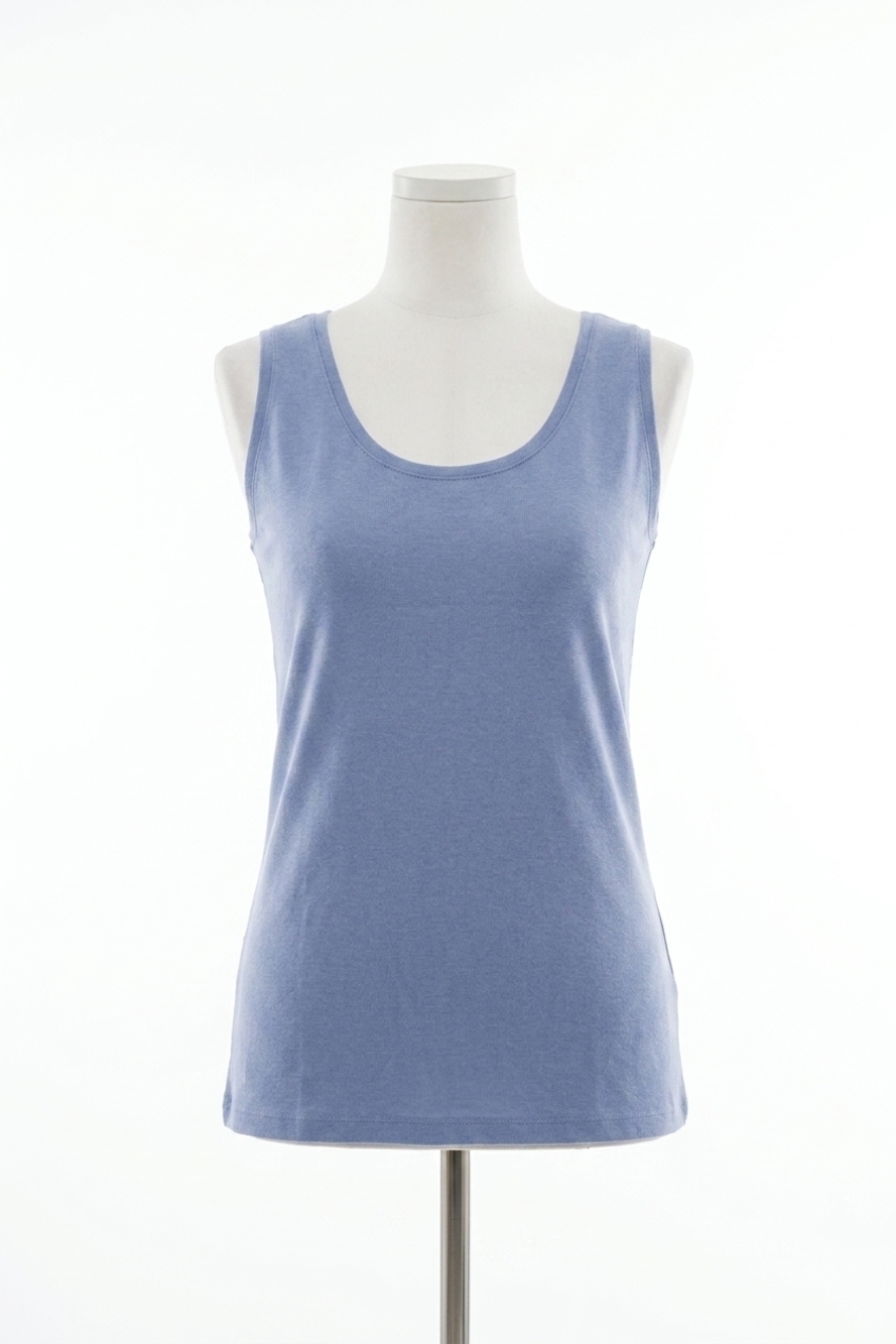 NEW FRENCH KYSS solid tank top in sky
